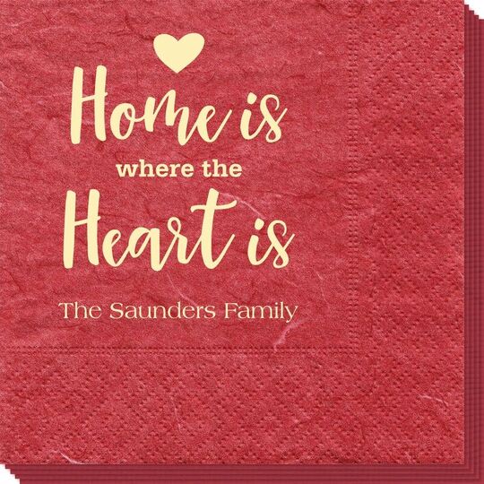Home Is Where The Heart Is Bali Napkins